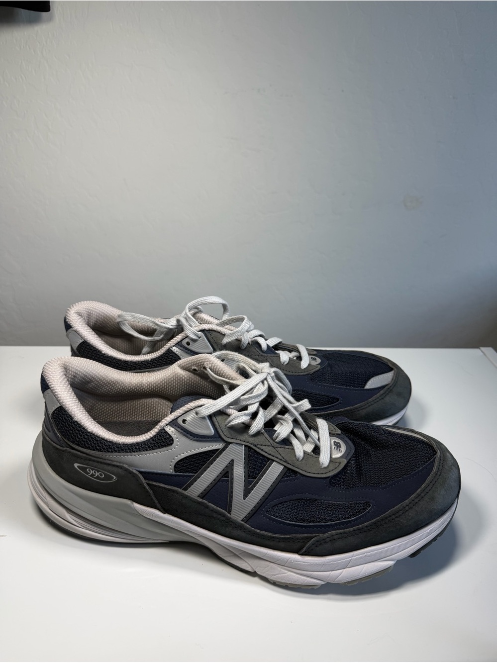 New Balance 990v6 Made in USA Navy / Grey Sneakers 13EE